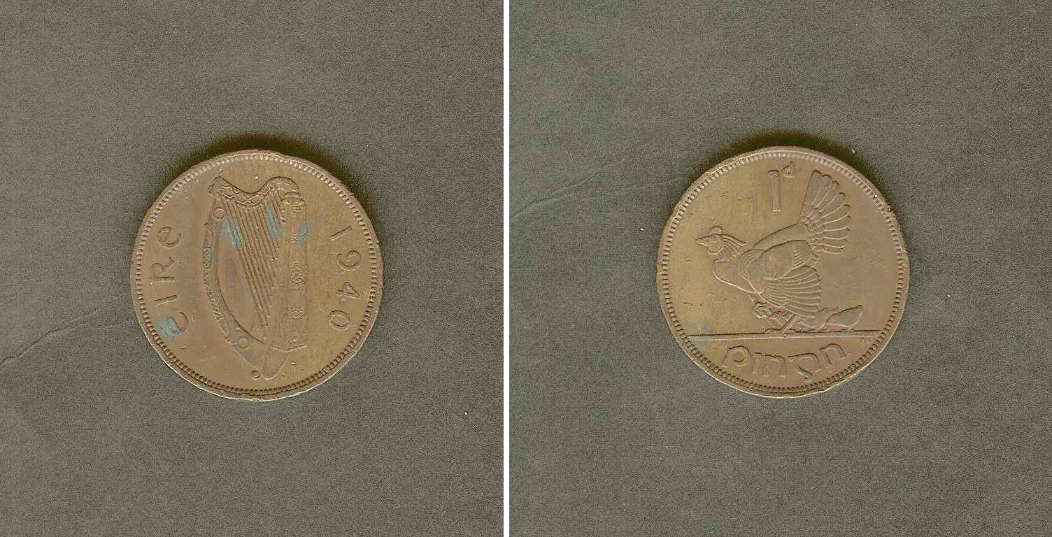 Ireland penny 1940 gVF